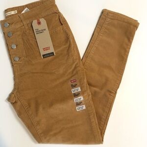 LEVI’S NWT 721 Coffee Corduroy Pants Size 29